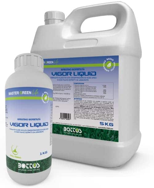 Concime Liquido Bottos Vigor Per Prato - Biostimolante Con Acidi Umici - 5kg - Per Tappeto Erboso - Foto 5