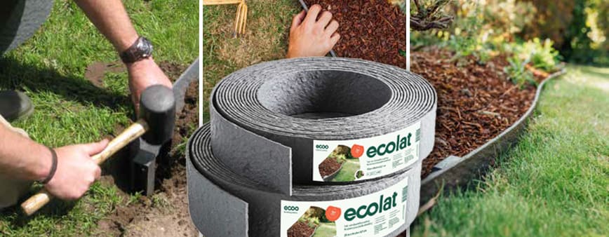 Ecolat bordure per aiuola e giardino ecologiche